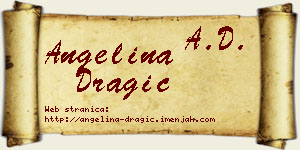 Angelina Dragić vizit kartica